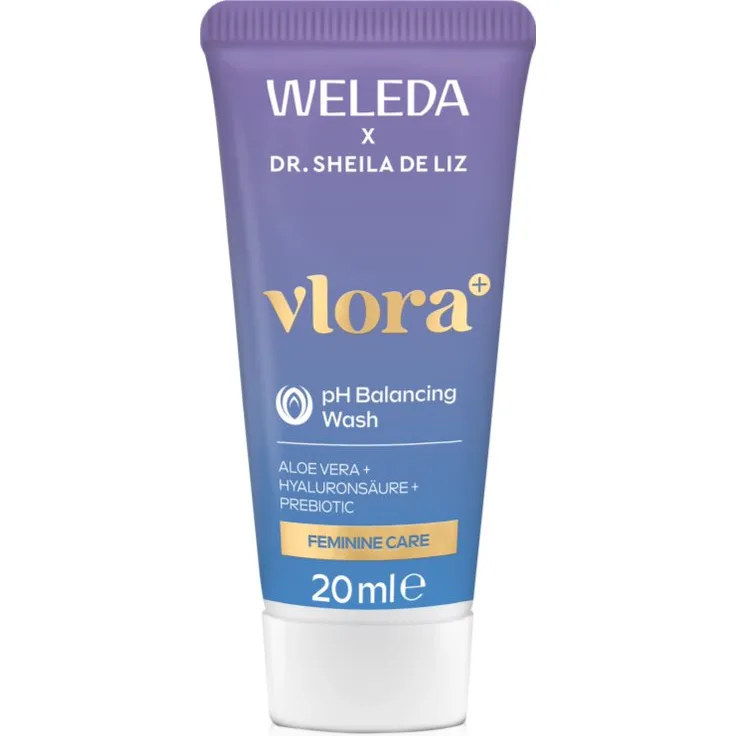 Weleda Vlora+ Gel für die intime Hygiene, 200 ml, sanfte Pflege für empfindliche Körperzonen, pH-neutral, feuchtigkeitsspendend