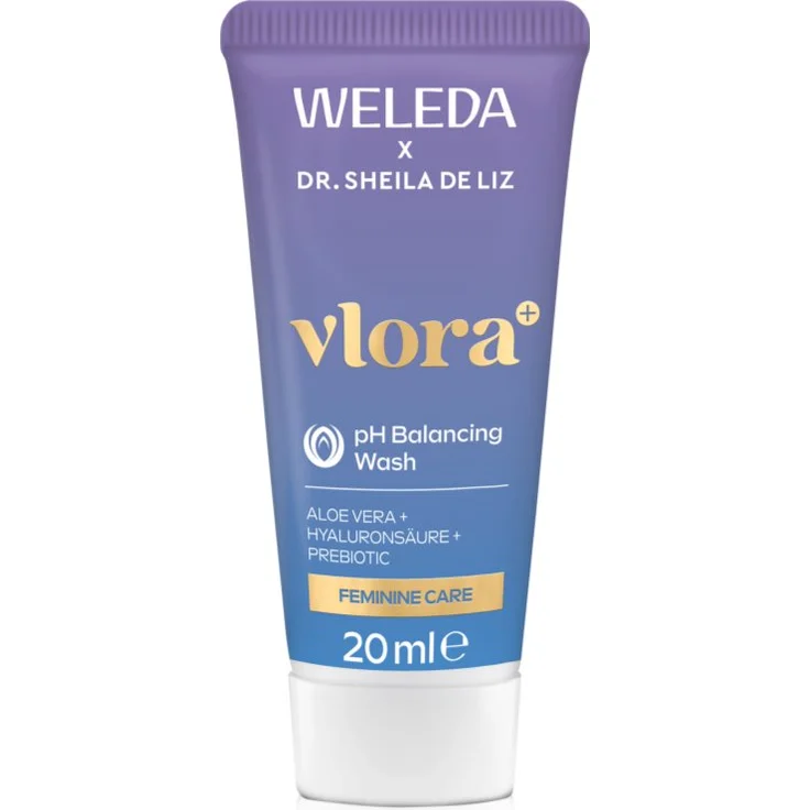 Weleda Vlora+ Gel für die intime Hygiene, 200 ml, sanfte Pflege für empfindliche Körperzonen, pH-neutral, feuchtigkeitsspendend