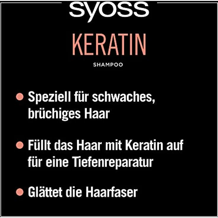 syoss Haarpflege syoss Haarpflege Keratin Shampoo Haarshampoo 440 ml – Bild 3