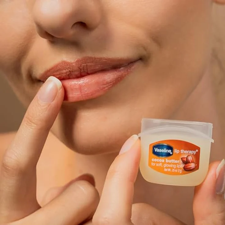 Vaseline Lip Therapy 7G Cocoa Butter, Lippenbalsam für optimale Feuchtigkeit, 3er Pack (Cocoa Butter) – Bild 4