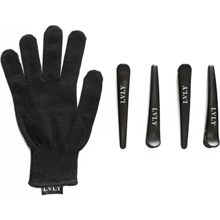 LVLY Haarglättbürste Glättungsbürste, Temperaturstufen 80–230 °C, Warmluftbürste, Haarglätter, Bürste, pink – Bild 8