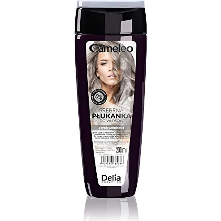 Cameleo - Silberner Haar-Toner mit Jasminwasser - glamouröse Farbtöne OHNE Gelbstich - semi-permanente Haarfarbe - für blondes, platinblondes & graues Haar - Haare Farbe & Pflege - parabenfrei - 200ml