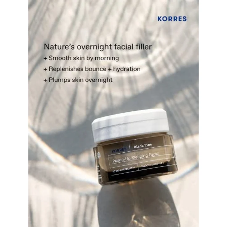 KORRES BLACK PINE 4D Bio-ShapeLift Aufpolsternde Nachtcreme für straffe Haut, dermatologisch getestet, vegan, 40ml – Bild 2