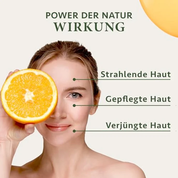 SatinNaturel Vitamin C Serum Gesicht 100 ml - Hochdosiert auf Bio Aloe Vera Basis mit Hyaluron - Anti Aging - Skincare Vegan - Naturkosmetik – Bild 2