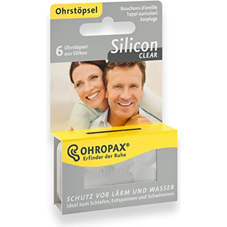 OHROPAX Silicon Clear 6 ST – Bild 2