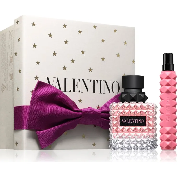 Valentino Born In Roma Donna Geschenkset, Damen-Duftset mit 50 ml Eau de Parfum und 10 ml Miniatur