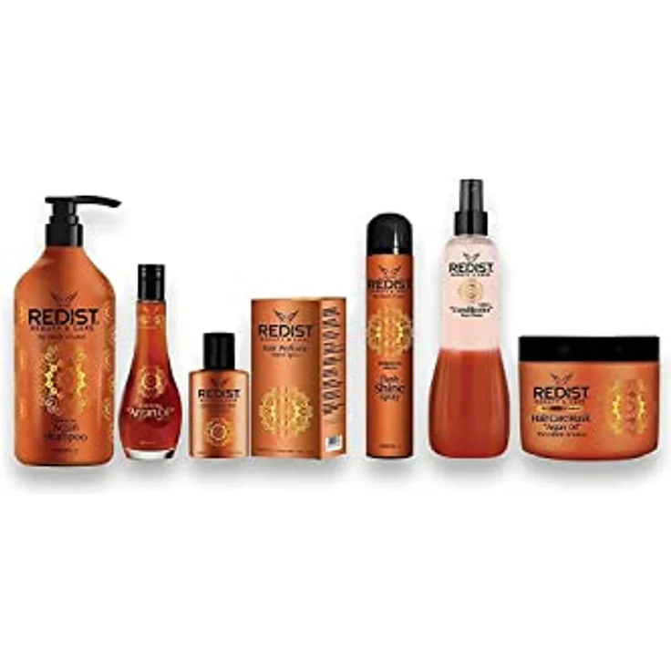 Redist Arganöl Shampoo 1000 ml – Feuchtigkeitsspendendes Shampoo für trockenes und strapaziertes Haar mit intensiv reparierender Wirkung und Antifrizz-Effekt – Bild 3