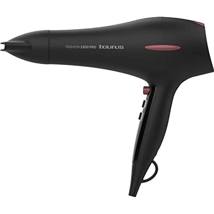 Taurus Fashion 2300 Pro Haartrockner, 2200 W AC-Motor, 2 Geschwindigkeiten, 3 Temperaturen, Kaltluftstoß, abnehmbarer Filter, Aufhängeöse – Bild 1