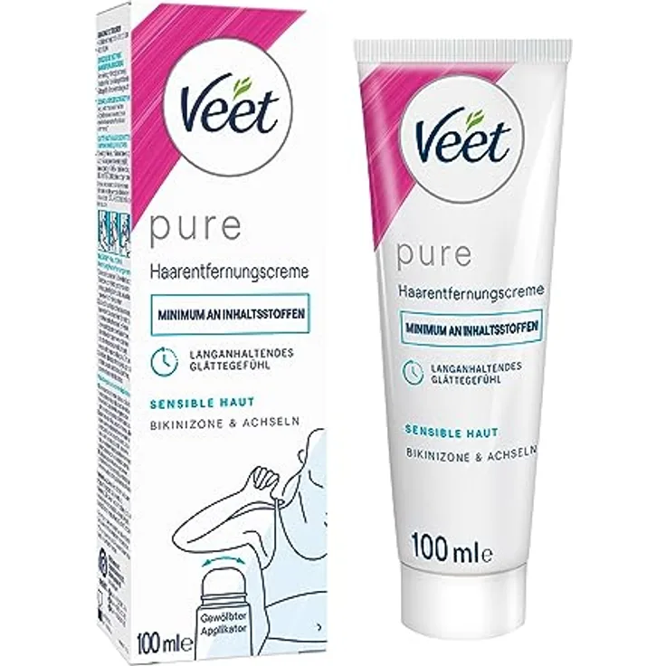 Veet Haarentfernungs-Creme Bikini & Achseln Sensitive Enthaarungscreme 100 ml