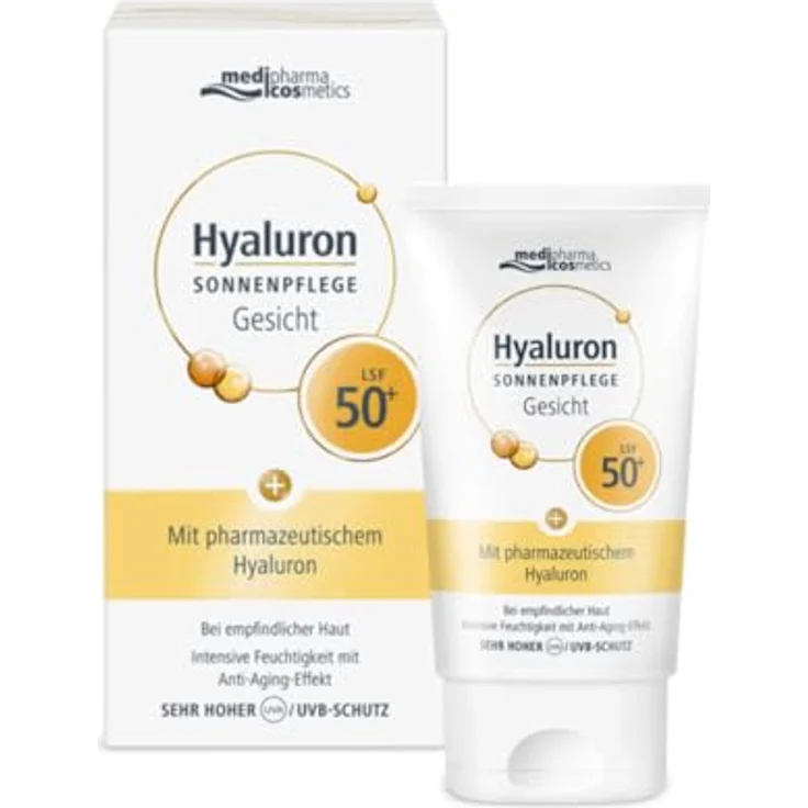 medipharma cosmetics Hyaluron Sonnenpflege Gesicht SPF 50+ Sonnencreme 50 ml – Bild 2