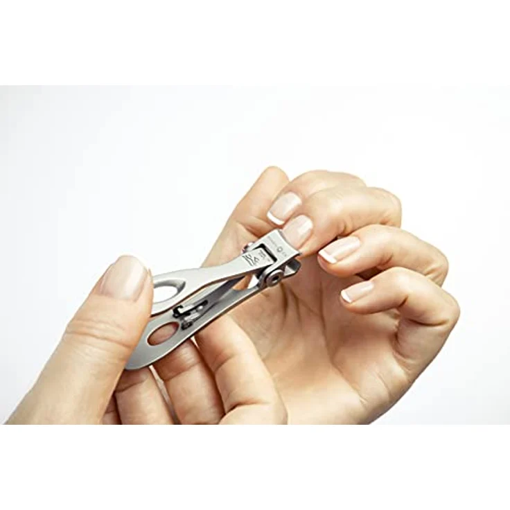 REMOS Profi Nagelknipser für Fingernägel, rostfreier Edelstahl mit scharfen Schneiden, rosa, 7 cm – Bild 2