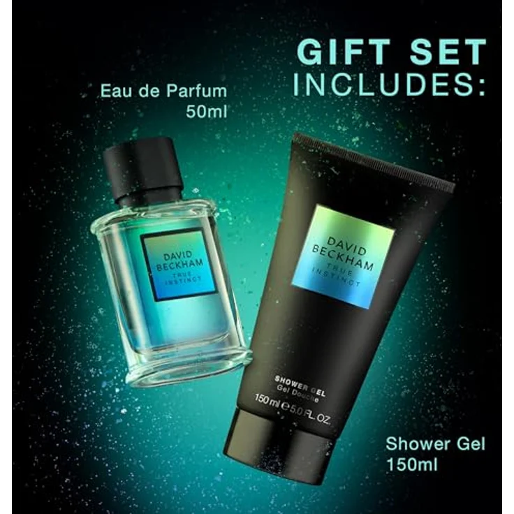 David Beckham True Instinct Geschenkset, Eau de Parfum 50 ml und Duschgel Körperspray 150 ml für Männer, verführerischer Duft – Bild 4