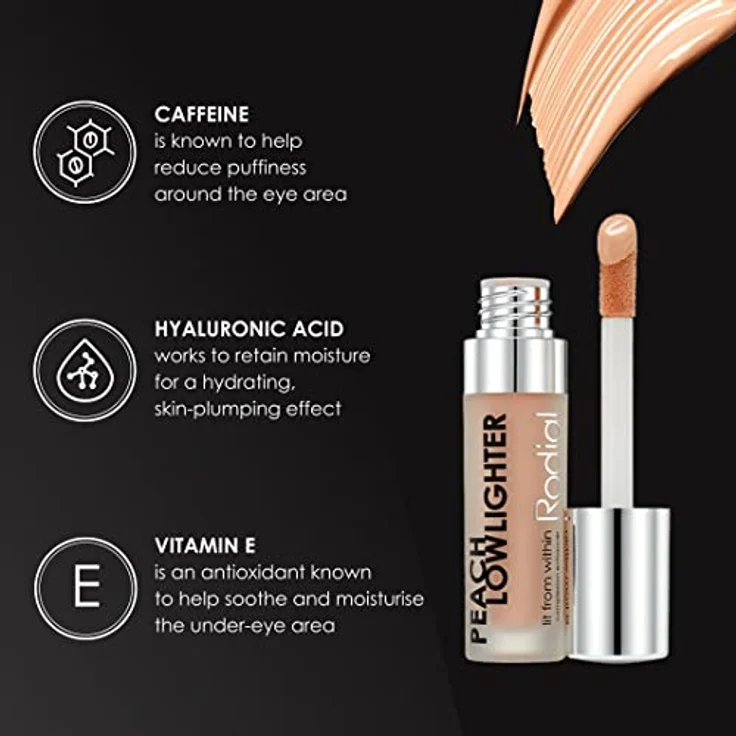 Rodial Peach Lowlighter, Cremiger Highlighter zur Kaschierung von Hautmakeln, 5,5 ml – Bild 4