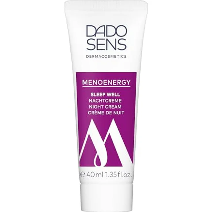 DADO SENS MENOENERGY SLEEP WELL NACHTCREME, 40 ml – Reichhaltige vegane Nachtpflege, unterstützt Kollagenaufbau, ideal für Frauen in den Wechseljahren – Bild 1