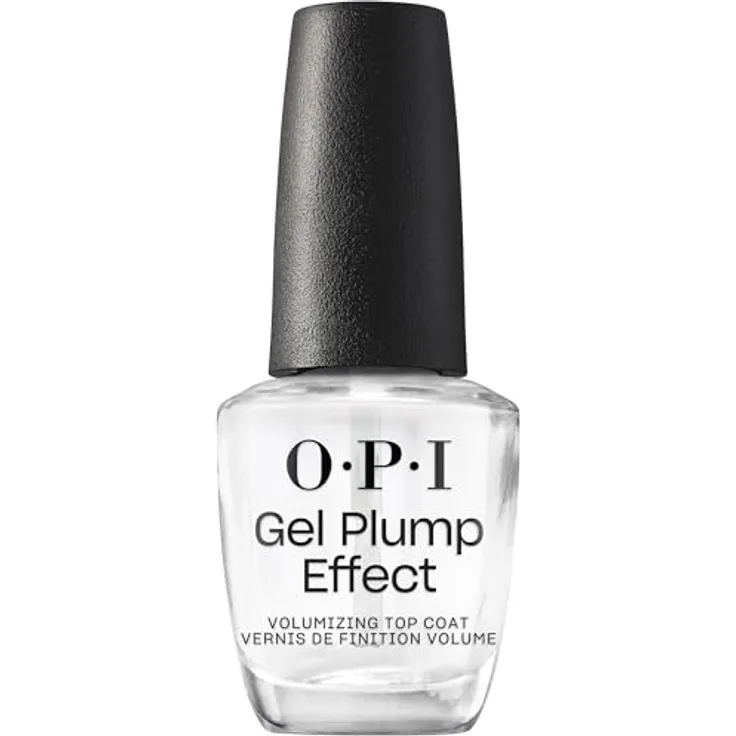 OPI Plumping Top Coat - Durchsichtiger Unterlack mit plumping Effekt - Gel-Look - Ergiebig, langlebig & splitterfest - NTT36, 15 ml