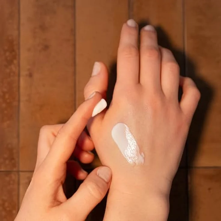junglück Ceramide Handcreme, 5 Ceramide für trockene Hände, vegan, schnell einziehend, mit Bergamotte- & Orangenblüte-Duft – Bild 2