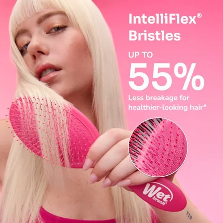 Wet Brush Safari Detangler Tiger Haarbürste - Original Entwirrer mit IntelliFlex-Borsten, schmerzlos und für alle Haartypen geeignet – Bild 7