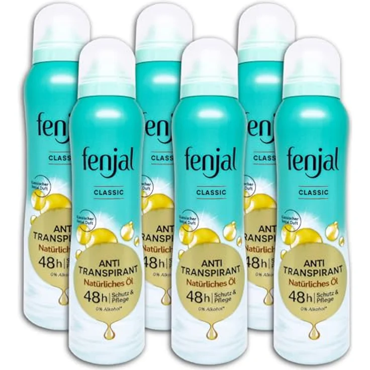 Fenjal Antitranspirant Classic Deo Spray, 6er Pack, 6 x 150 ml – Bild 1