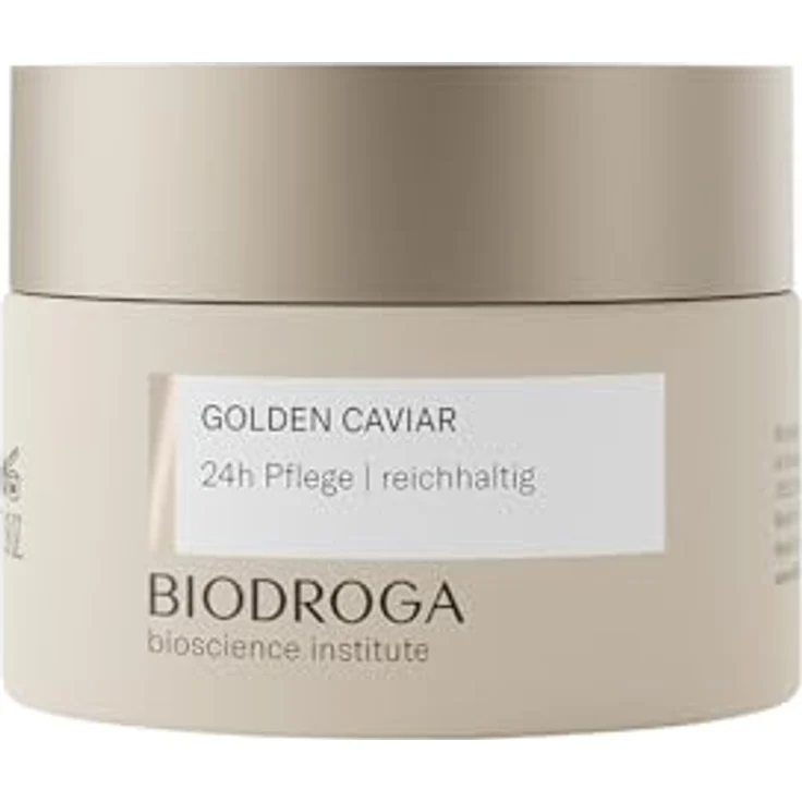 BIODROGA Bioscience Institute - GOLDEN CAVIAR 24h Pflege reichhaltig 50ml - Luxuriöse Hautpflege aus dem Schwarzwald für trockene und anspruchsvolle Haut – nährende, feuchtigkeitsspendende Hautpflege – Bild 1