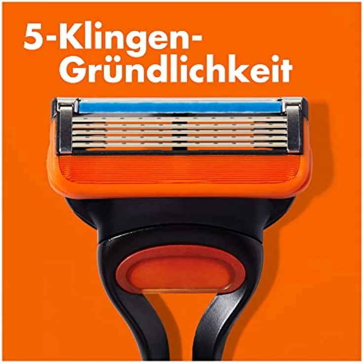 Gillette Fusion5 Rasierklingen mit Präzisionstrimmer auf der Rückseite 5 Anti-Irritations-Klingen 18 Stück – Bild 2