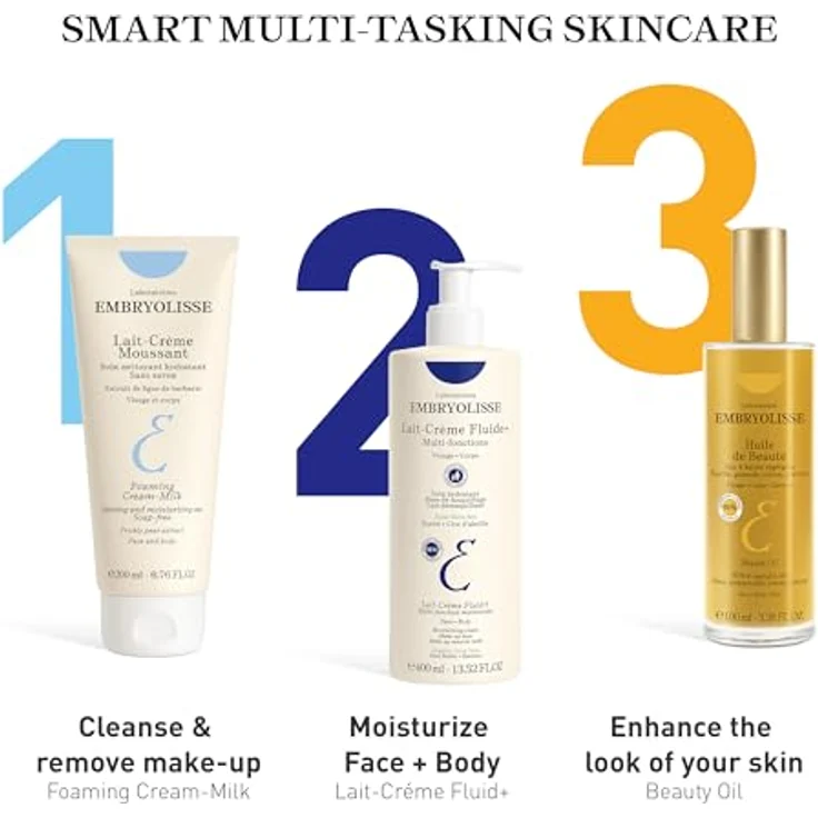 Embryolisse Lait-Crème Fluide+, Multifunktions-Creme für Körper und Gesicht, 75 ml, feuchtigkeitsspendend, als Make-up Primer geeignet – Bild 6