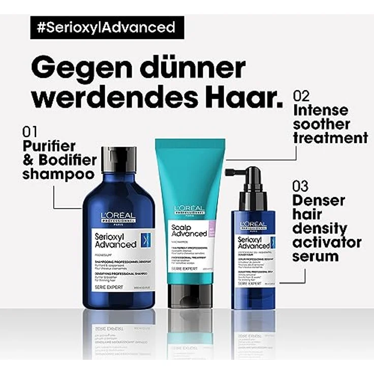 L'Oréal Professionnel Kräftigendes Haarwachstums-Serum für dichteres Haar, Aktiviert das Haarwachstum, Serioxyl Advanced Density Activator, 90 ml – Bild 2