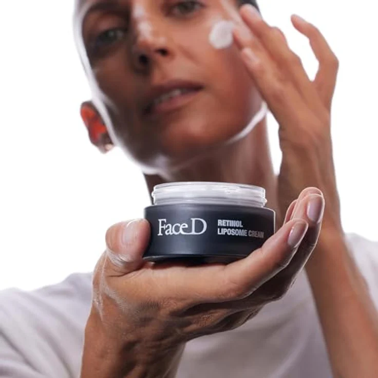 FaceD - Retinol Liposomen Creme, 50 ml - Anti-Aging-Creme zur Bekämpfung von Falten und Hauttrockenheit – Bild 5