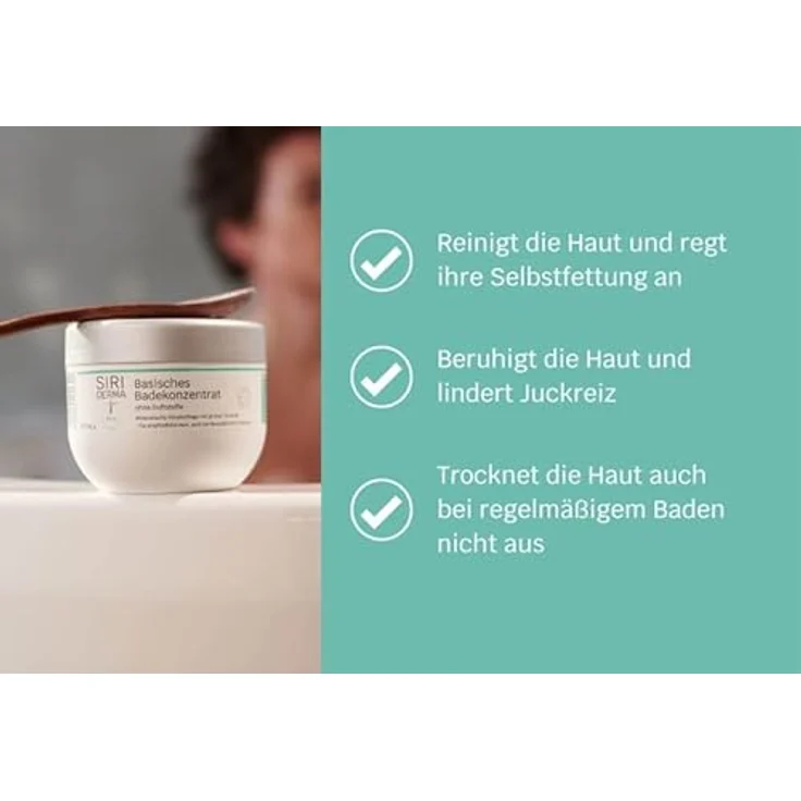 SIRIDERMA Siriderma Basisch BD Konz 500 g Badezusatz mit grüner Tonerde, mineralische Körperpflege – Bild 5