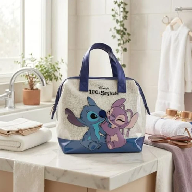 Cerda Disney Stitch Kulturbeutel, Kosmetiktasche mit 20x13x10 cm, leichter Reise Organizer, robust und pflegeleicht – Bild 7
