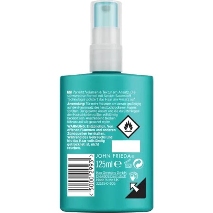 John Frieda - Volume Lift Ansatz Booster - Inhalt: 125ml - Polstert den Haaransatz auf - Volumen & Textur für feines oder plattes Haar – Bild 2