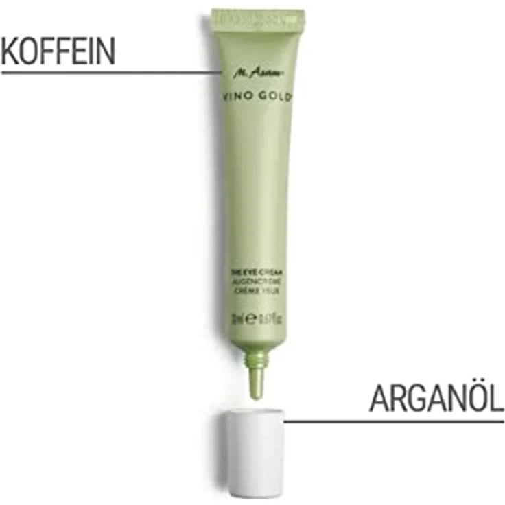 M. Asam VINO GOLD Augencreme (20 ml) – Parfümfreie Augenpflege gegen Augenschatten & Für eine geglättete, gestraffte & regenerierte Augenpartie, reduziert die Faltentiefe, Augenpflege mit Hyaluron – Bild 3