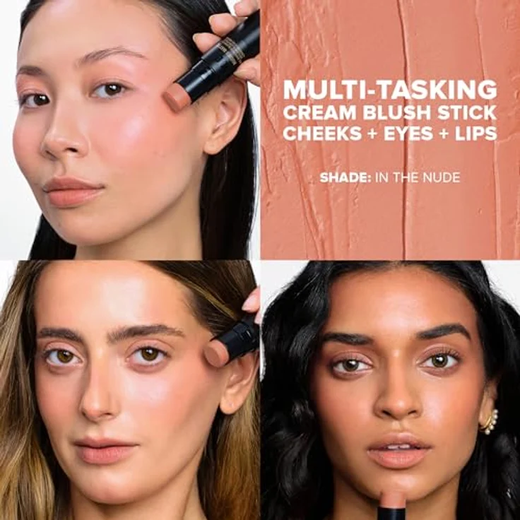Nudestix Nudies Matte, multifunktionales Make-up für Augen, Lippen und Gesicht, Farbe In The Nude, 7 g – Bild 3