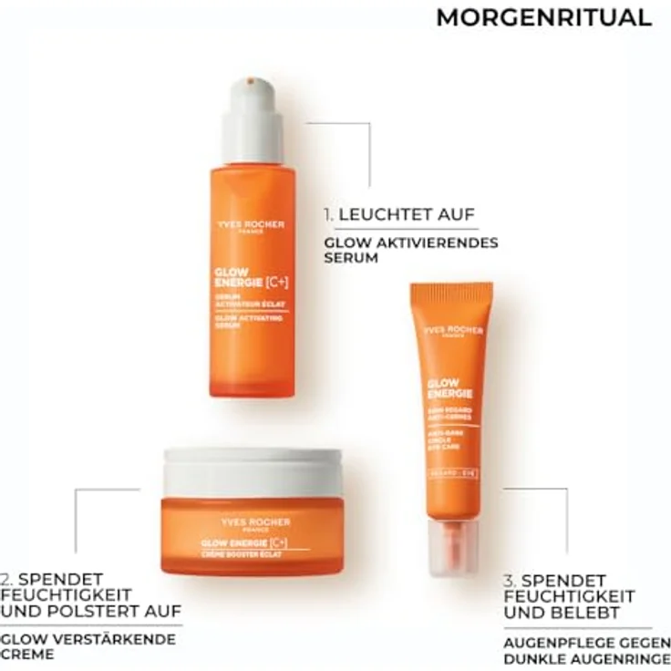 Yves Rocher Glow Énergie [C+] Glow Boosting Cream, tägliche Feuchtigkeitspflege mit Kapuzinerkresse & Vitamin C, 50 ml - für strahlende, geglättete und pralle Haut – Bild 5