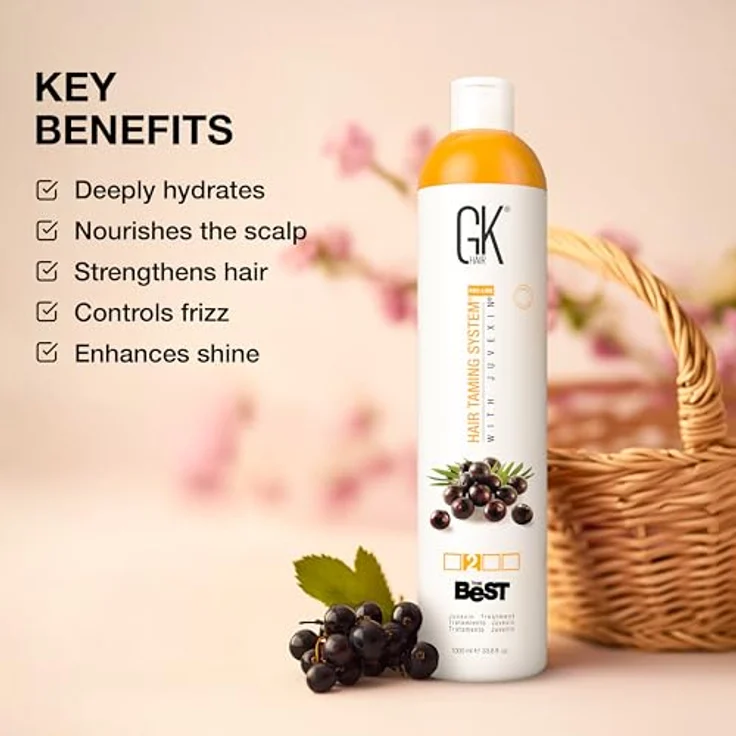 GK Hair The Best Acai, intensive Haarkur mit regenerierender Wirkung, 1000 ml, feuchtigkeitsspendend und glättend – Bild 3