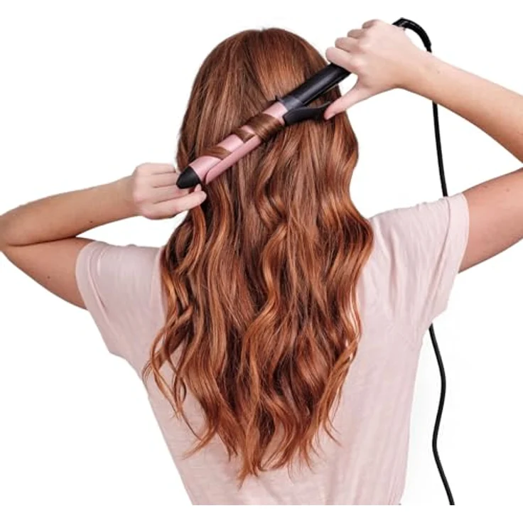 BaByliss C452E mit Klemme, 32mm, Rose Quartz Tong, Advanced Ceramics Heizsystem, inkl. Hitzeschutzmatte – Bild 4