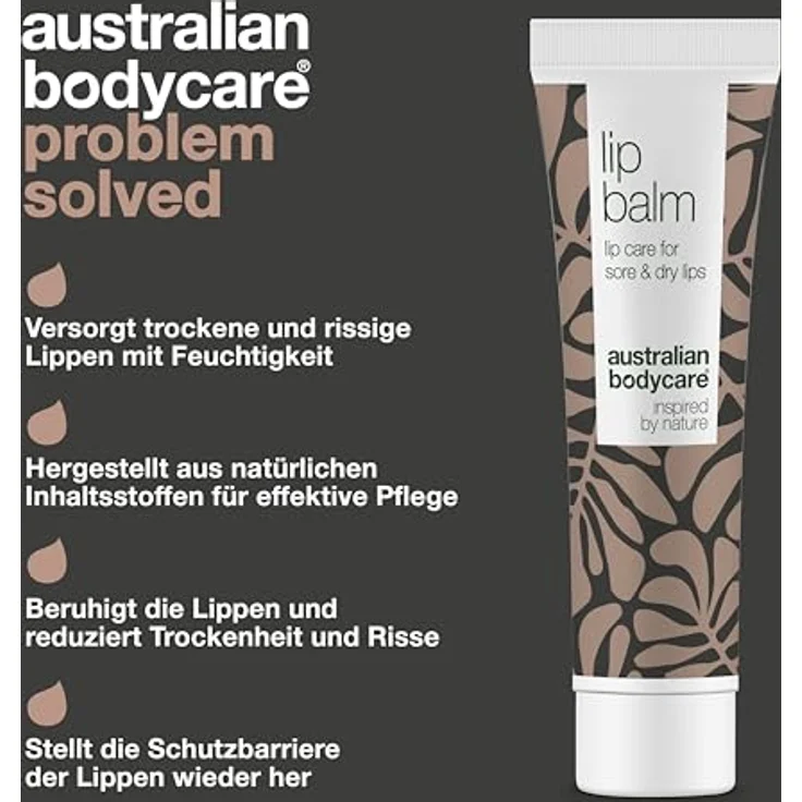 Australian Bodycare Lip Balm, nährender Lippenbalsam für trockene Lippen, 15 ml, intensive Feuchtigkeitspflege – Bild 3