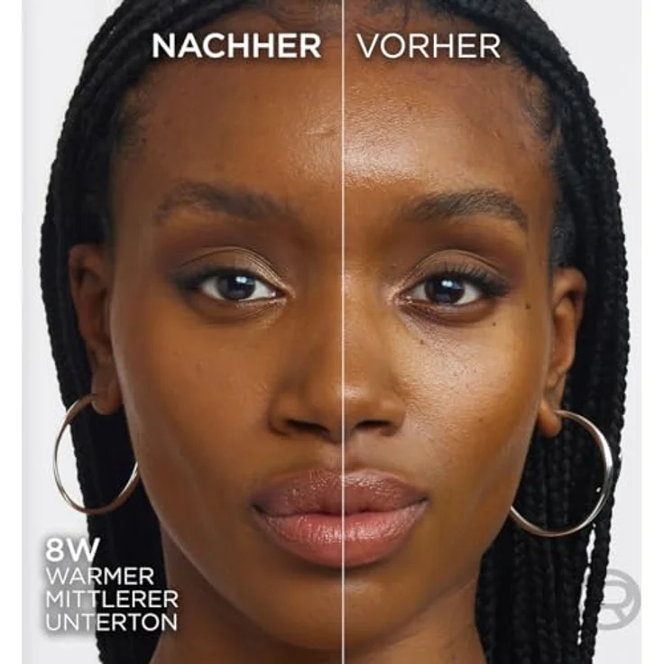 L'Oréal Paris True Match Puder, Mattierendes Kompaktpuder mit LSF 8, inkl. Spiegel und Schwamm, Farbe Nr. 8.W, 9 g – Bild 5
