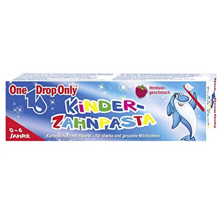 One Drop Only Kinderzahnpasta Himbeere mit Fluorid – Zahncreme für starke Milchzähne, 50 ml Tube – Bild 5