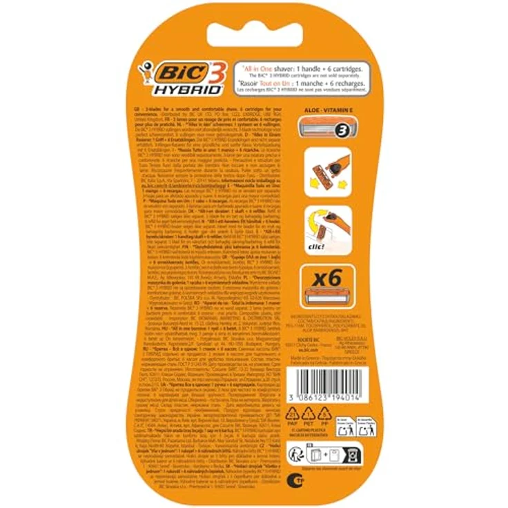 Bic 3 Hybrid + 6 Rasierklingen – Bild 7