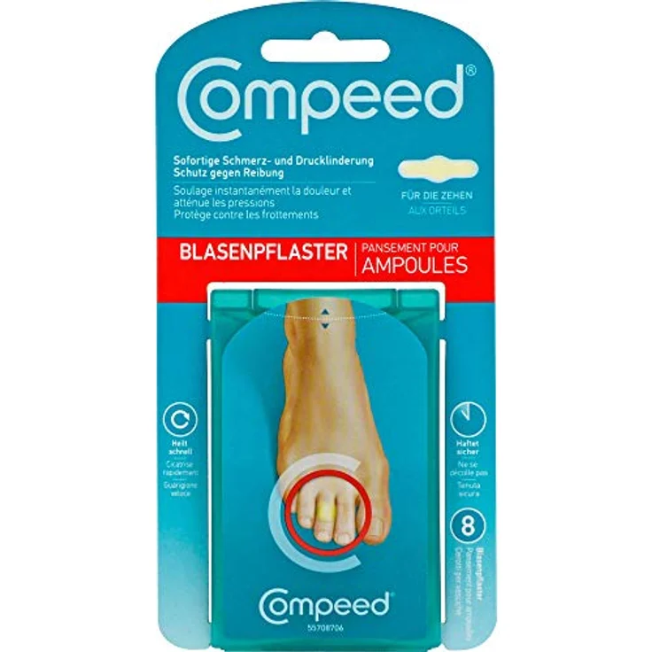 Compeed Blasenpflaster an den Zehen 8 St. – Bild 2