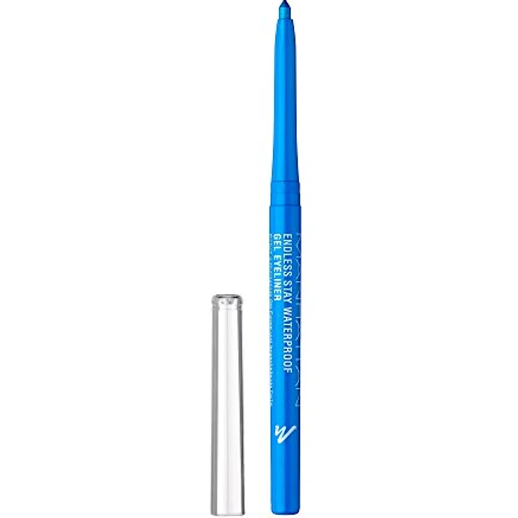 Manhattan Endless Stay Waterproof Gel Eyeliner – Hellblauer Gel Eyeliner mit Glitzer und herausdrehbarer Mine ohne Anspitzen – Farbe Aqua Sparkle 004 – 1 x 2,6g – Bild 1
