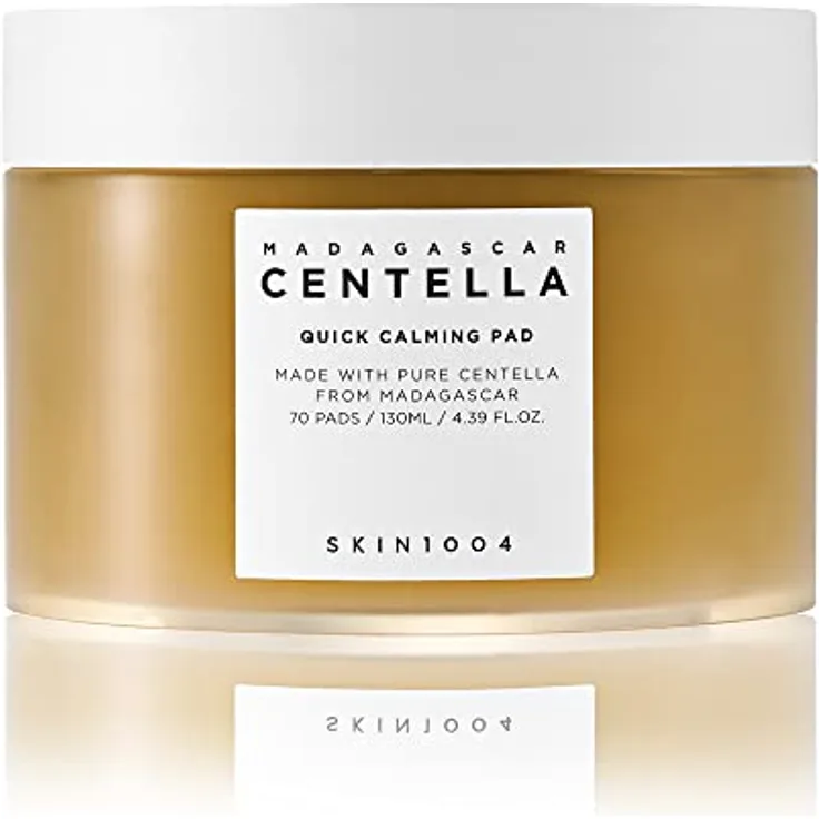 SKIN1004 Madagascar Centella Quick Calming Pad 70ea, 130 ml, schnell beruhigende Wirkung, beruhigend für empfindliche Haut, 49 % Centella asiatica, Madagaskar