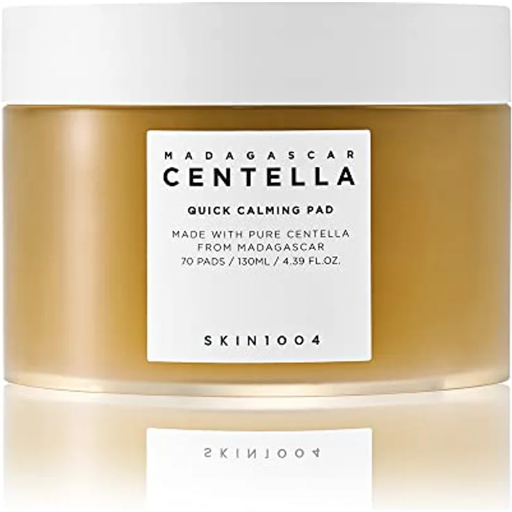 SKIN1004 Madagascar Centella Quick Calming Pad 70ea, 130 ml, schnell beruhigende Wirkung, beruhigend für empfindliche Haut, 49 % Centella asiatica, Madagaskar – Bild 1