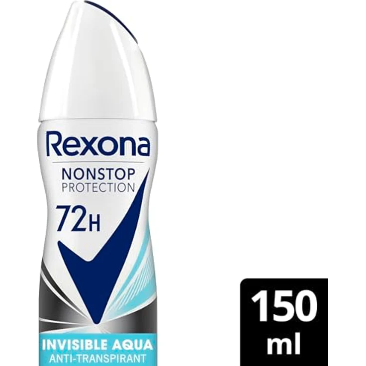 Rexona Nonstop Protection Deospray Anti-Transpirant Invisible Aqua, 150 ml, 72 Stunden Schutz, ohne Alkohol, schweißresistent, schützend vor Rückständen – Bild 2
