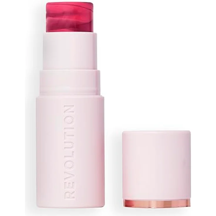 Revolution Beauty London Skin Silk Blush Stick - Creme-zu-Puder-Formel - Vegan & Cruelty-Free - Berry Flush - 4,5 g – Bild 1