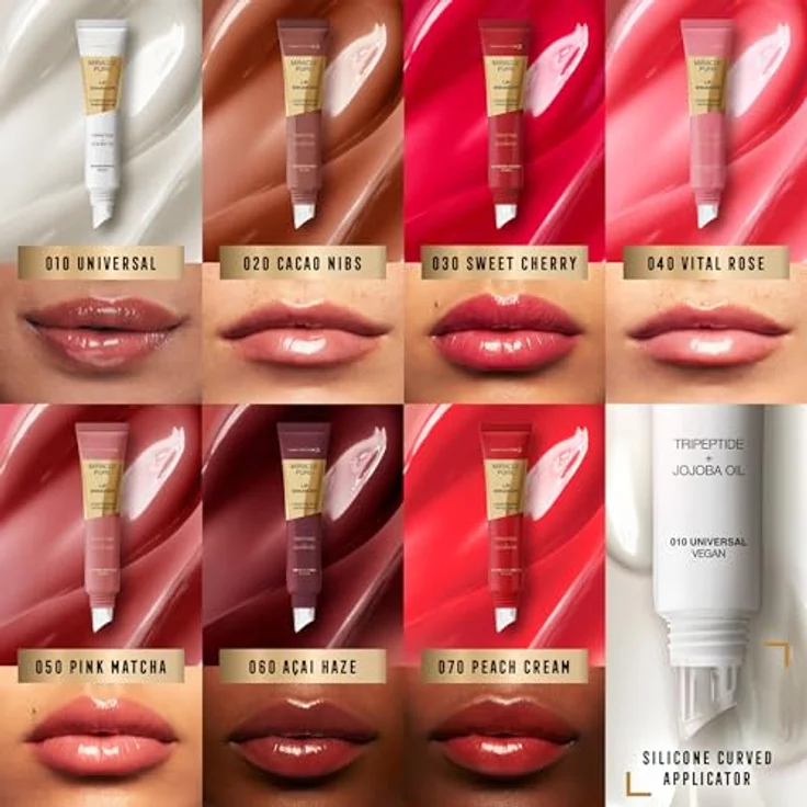 Max Factor Miracle Pure Lip Enhancer, Hydratisierendes Lipgloss in 030 Sweet Cherry, 12 ml mit hohem Glanz und feuchtigkeitsspendender Formel – Bild 6