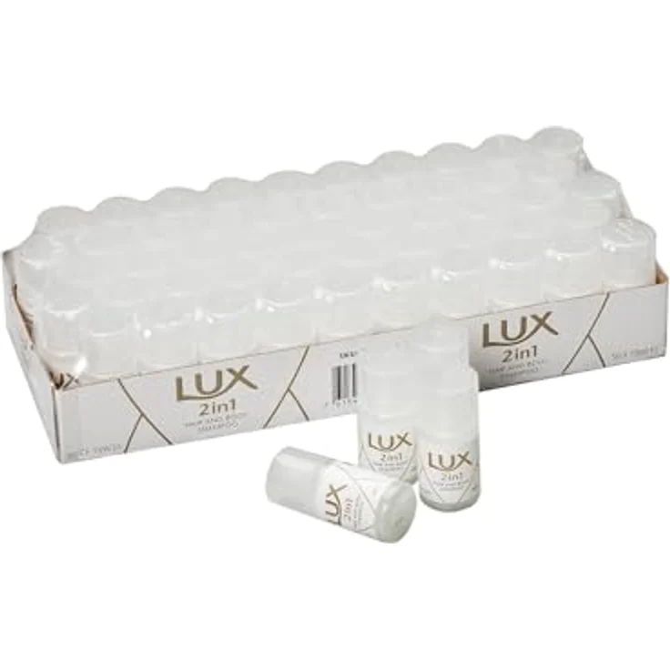 Diversey Lux Professional, 2in1 Duschgel und Shampoo, für Hotel & Pension, 50 x 19 ml (Mini) – Bild 2