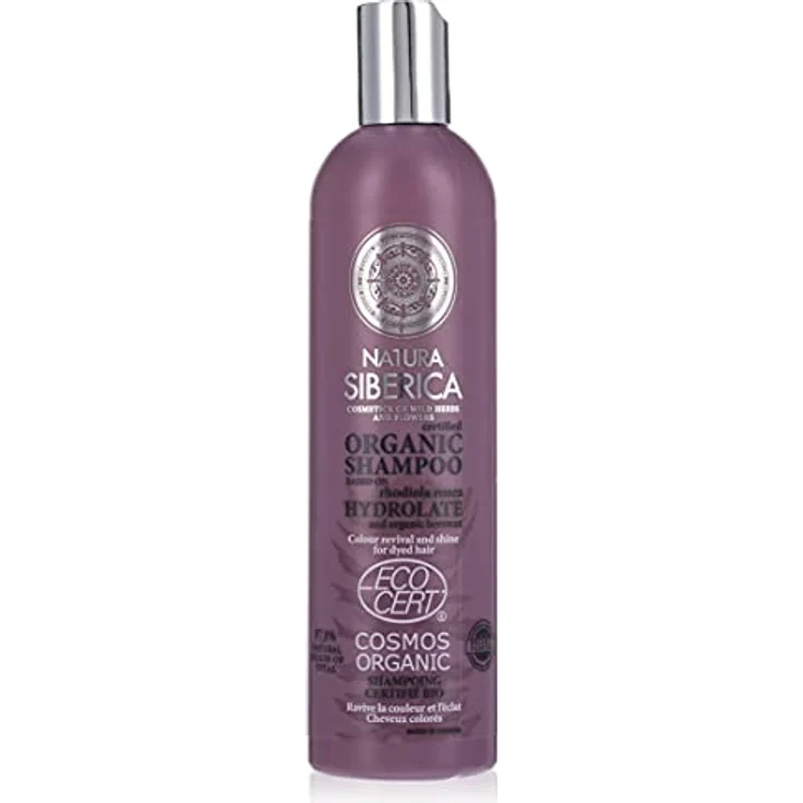 Natura Siberica Certified Organic Shampoo Colour Revival and Shine, 400ml, für strapaziertes und gefärbtes Haar mit schützenden Aminosäuren – Bild 1