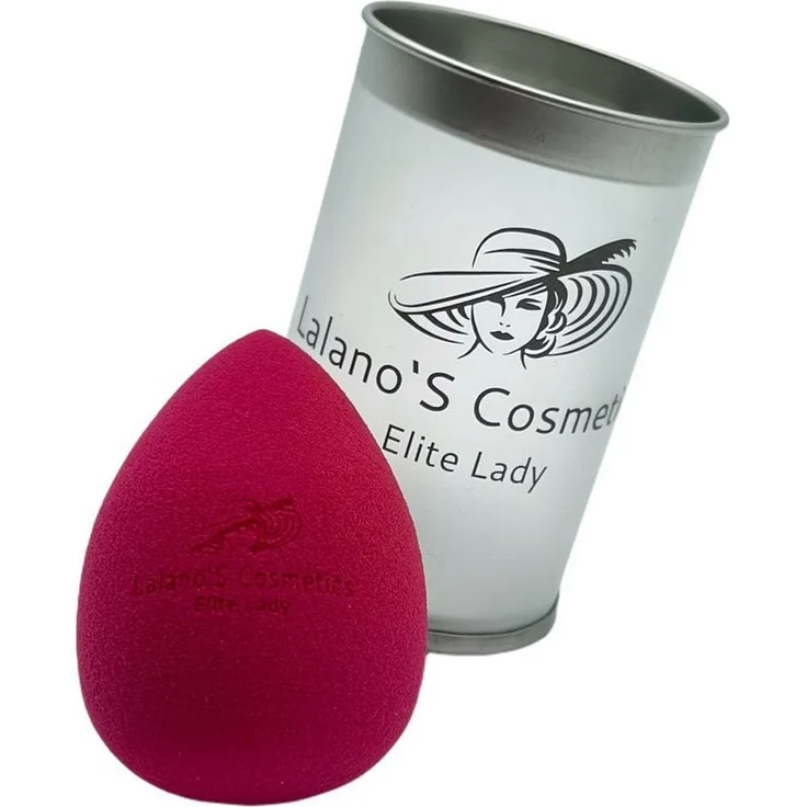 Lalano`S Cosmetics Beauty Blender Hot Red, Make-up Schwamm für makelloses Finish, 2 tlg. Maniküre Pediküre Set