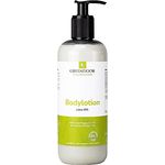 GREENDOOR Bodylotion Lime 500ml, Skin Food für trockene Haut, natürliche vegane Körpermilch mit Bio Sheabutter, frischer Duft, Naturkosmetik Lotion ohne Parabene Silikone, unisex